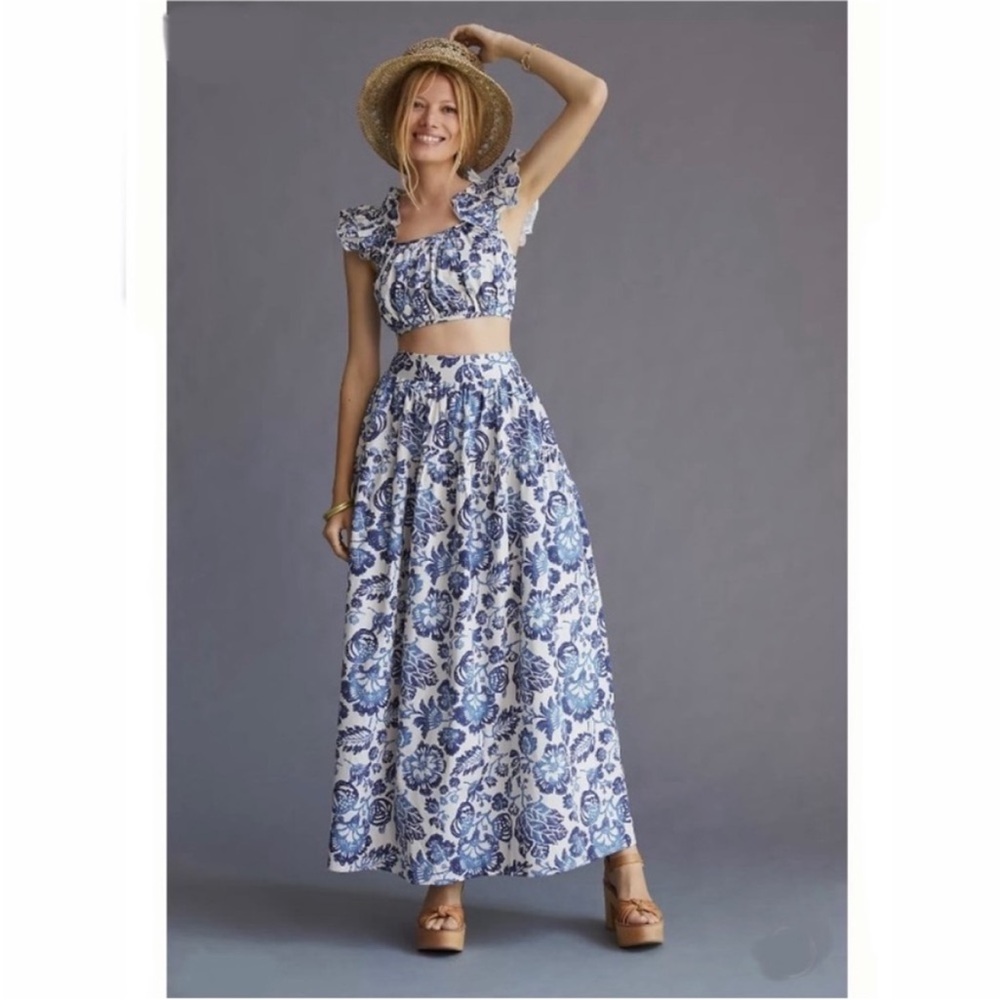 Anthropologie X Forever That Girl Remme Ruffle Skirt